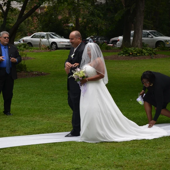 Strapless White Bridal Gown with Beaded Waist In Preservation Box - Picture 2 of 4